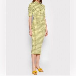 Pinko Acceglio dress in burnt mustard size S